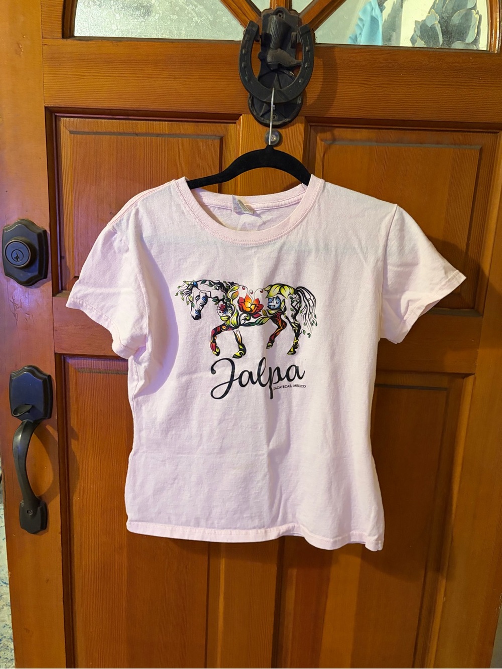 Girls' Light Pink Horse Graphic Tee